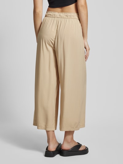 QS Regular fit culotte met elastische band Beige - 5