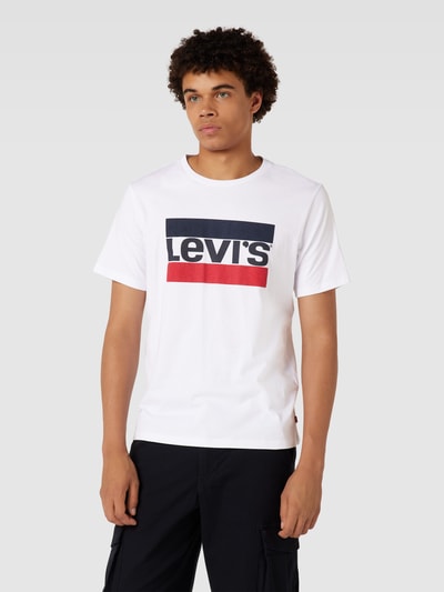 Levi's® T-Shirt mit Label-Print Weiss 4