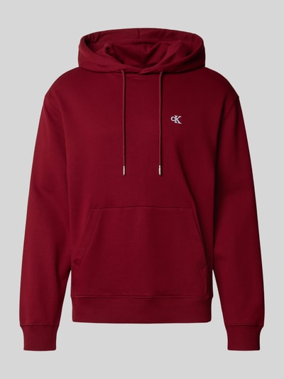 Calvin Klein Jeans Hoodie mit Kapuze Bordeaux 2