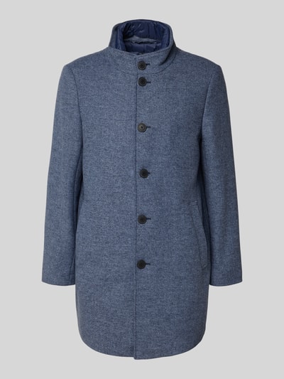 Roy Robson Kurzmantel mit Steppeinsatz und Stehkragen Blau 2