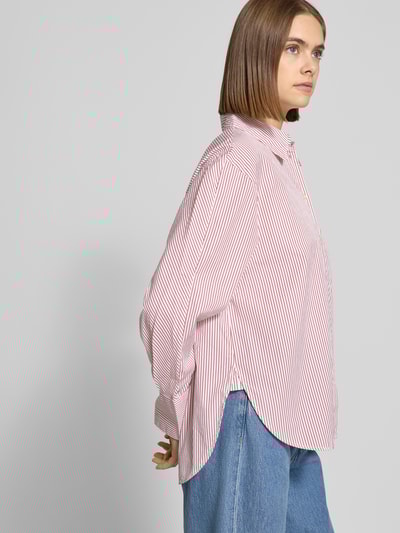 Marc O'Polo Regular fit overhemdblouse van puur katoen Rood - 3