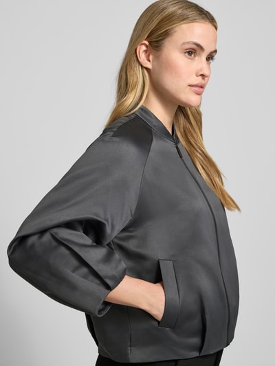 Someday Blouson mit Stehkragen und Reißverschluss Modell 'NORIELLA' Mittelgrau 3