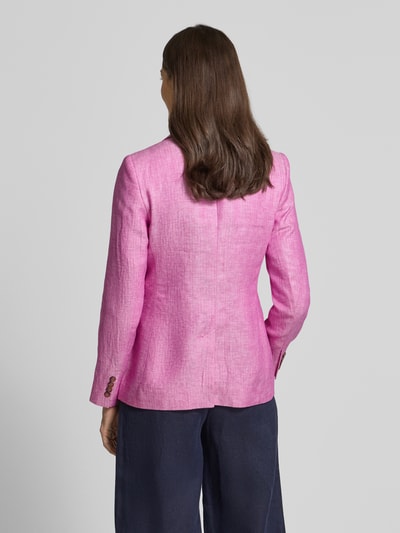 Lauren Ralph Lauren Leinenblazer mit Reverskragen Modell 'BONARO' Rosa 5