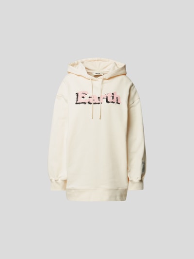 MSGM Oversized Hoddie mit Prints Weiß 2