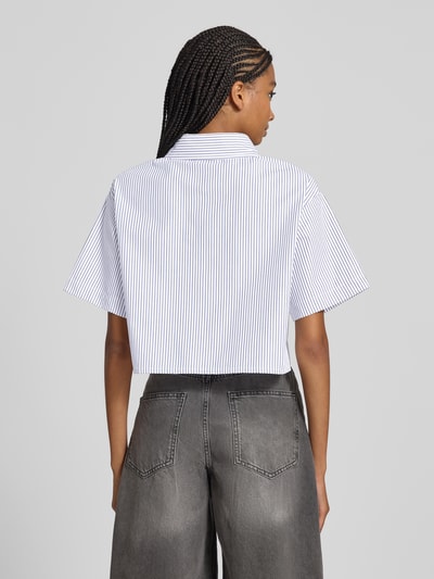 Karo Kauer Korte overhemdblouse met labelstitching Wit - 5