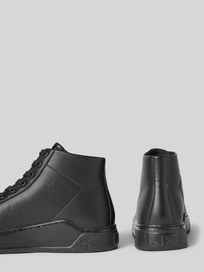 ARMANI EXCHANGE Sneakers met plateauzool, model 'LION' Zwart - 2