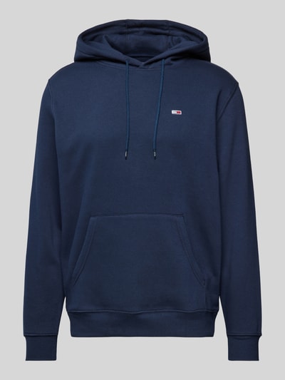 Tommy Jeans Regular fit hoodie met labelstitching Marineblauw - 2