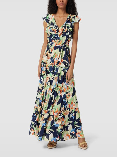 Lauren Ralph Lauren Abendkleid mit floralem Allover-Muster Modell 'ZAINA' Marine 1