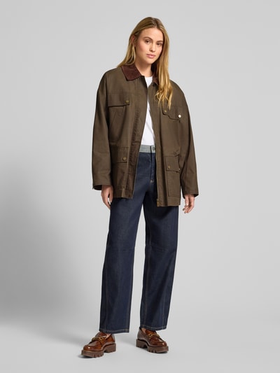 Jake*s Studio Woman Kurtka z wykładanym kołnierzem Khaki 1