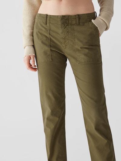 Nili Lotan Regular Fit Stoffhose mit Stretch-Anteil Olivgrün 3