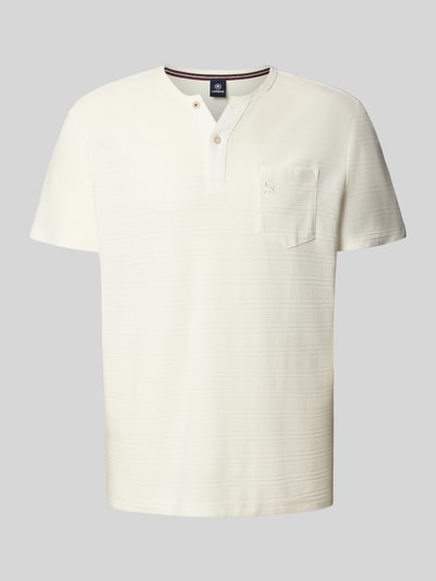 Lerros T-Shirt mit Brusttasche und Label-Stitching Modell 'SERAFINO' Offwhite 2