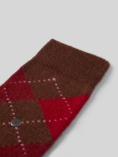 Burlington Socken mit Logo-Applikation Modell 'WHITBY' Mittelbraun 2