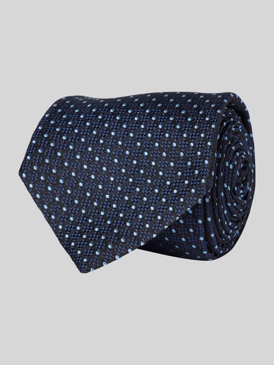 altea Seidenkrawatte aus reiner Seide Modell 'Ticino' Marine 1