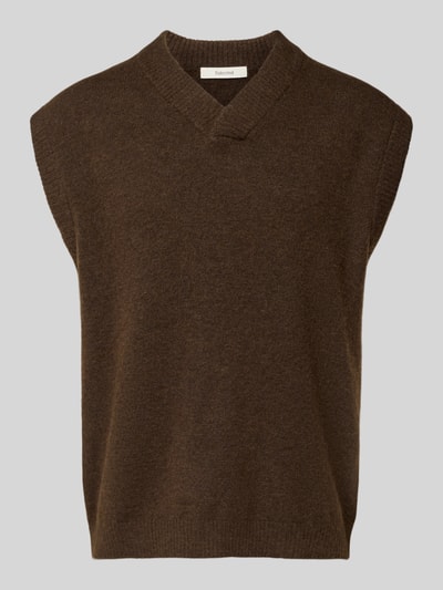 SELECTED HOMME Relaxed Fit Pullunder mit Woll-Anteil Modell 'RAI' Schoko 2