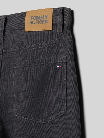 Tommy Hilfiger Teens Straight Fit Cordhose aus reiner Baumwolle Graphit 2
