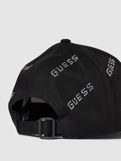 Guess Activewear Basecap mit Label-Details aus Strasssteinen Black 3