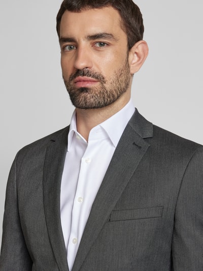 MCNEAL Super Slim Fit 2-Knopf-Sakko mit Reverskragen Anthrazit 3