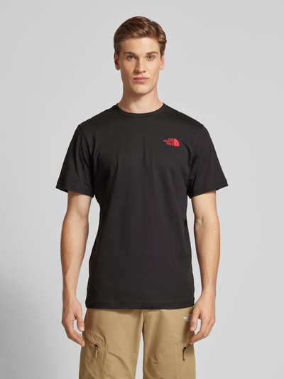 The North Face T-Shirt mit Label-Print Black 4