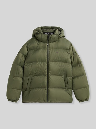 Tommy Jeans Relaxed Fit Daunenjacke mit Kapuze Oliv 2