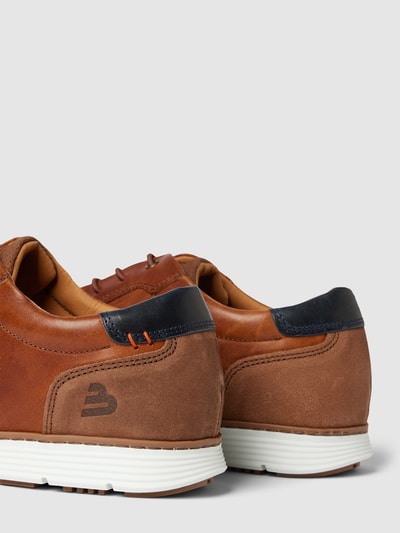 BULLBOXER Schnürschuhe mit Strukturmuster Cognac 3