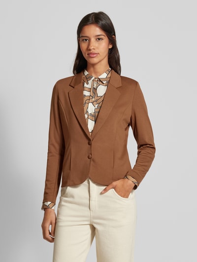 FREE/QUENT Blazer met 2-knoopssluiting, model 'NANNI' Cognac - 4