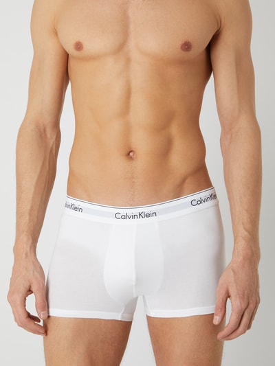 Calvin Klein Underwear Modern body defining fit boxershort met stretch in een set van 2 stuks  Wit - 3