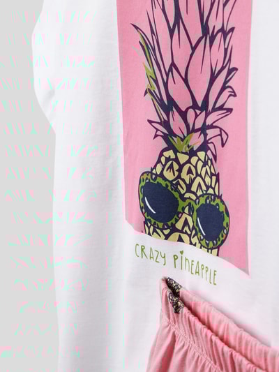 Schiesser Pyjama mit Motiv-Print Rosa 2