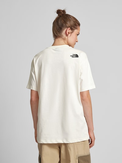 The North Face T-shirt o kroju oversized z wyhaftowanym logo Złamany biały 5