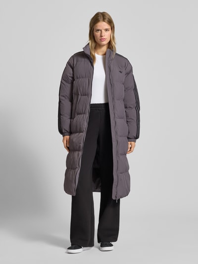 adidas Originals Płaszcz pikowany ze stójką Ciemnoszary 1