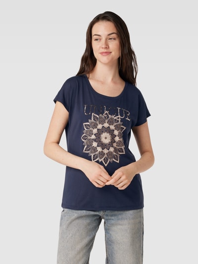 Montego T-Shirt mit Motiv-Print Dunkelblau 4