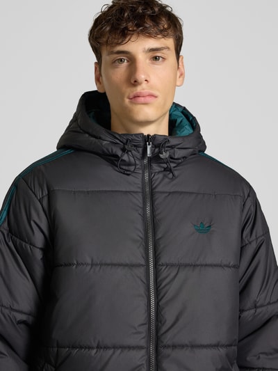 adidas Originals Aan twee kanten draagbaar gewatteerd jack Zwart - 3