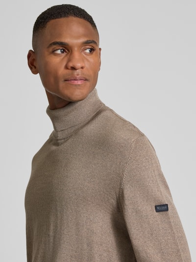 MAERZ Muenchen Strickpullover aus Merinowolle Hellgrau 3