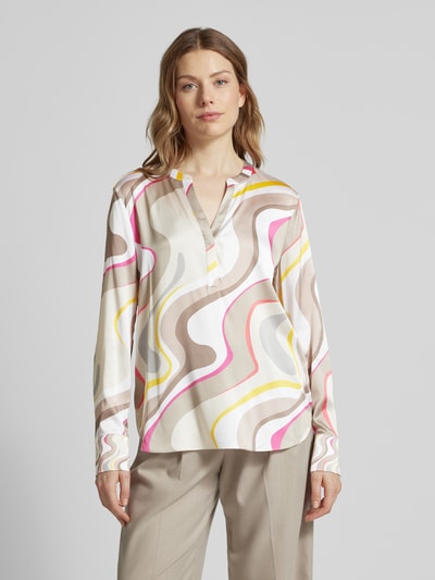 Herzensangelegenheit Blouse met V-hals Felroze - 4