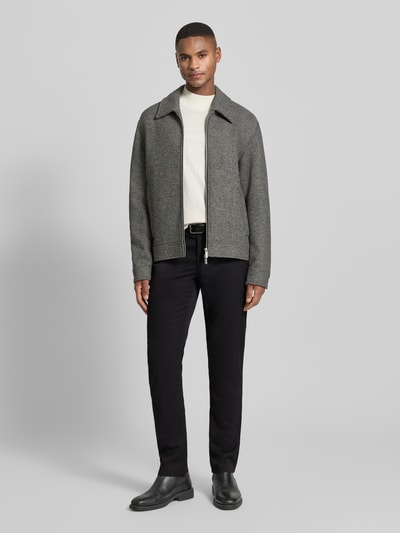 MCNEAL Slim fit stoffen broek met viscose Zwart - 1