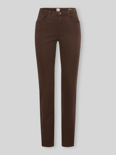 Brax Regular Fit Gerade Hose aus Lyocell-Mix mit Modal-Baumwoll-Anteil Modell 'MARY' Dunkelbraun 2