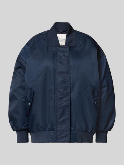 My Essential Wardrobe Bomberjack met ribboorden, model 'Helga' Marineblauw - 2