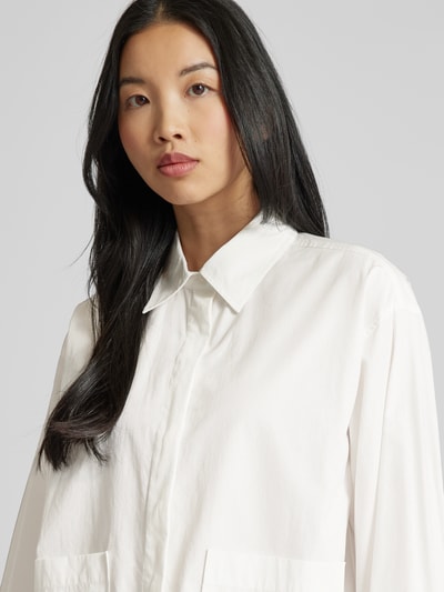 YAS Relaxed fit blouse met opgestikte zakken, model 'LEE' Wit - 3