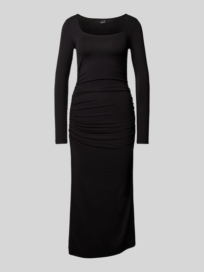 Gina Tricot Midi-jurk met plooien, model 'Agnes' Zwart - 2