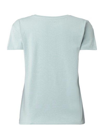 Review Boxy Fit T-Shirt mit Logo-Print  Rauchblau 3