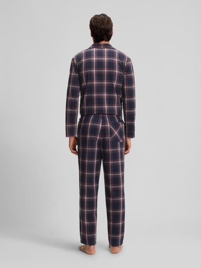 BOSS Regular Fit Pyjama-Hose aus Baumwoll-Viskose-Mix Modell 'HOLIDAY PANTS' Dunkelblau 5