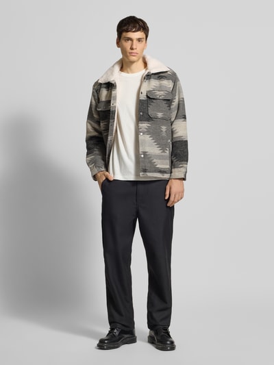 Redefined Rebel Hemdjacke mit Umlegekragen und Brusttaschen Modell 'CARTER' Mittelgrau 1