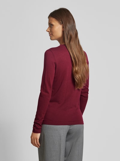 Christian Berg Woman Selection Strickpullover mit Rundhalsausschnitt Bordeaux 5