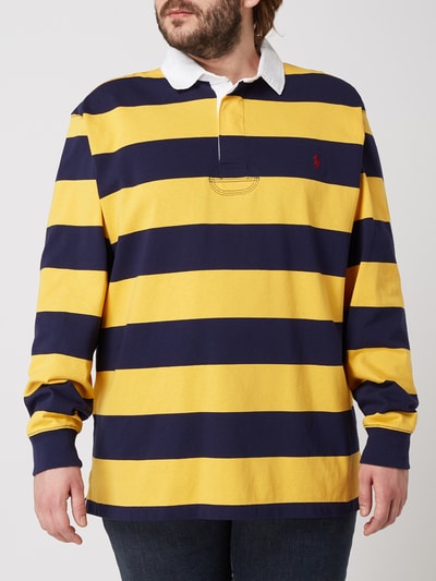 Polo Ralph Lauren Big & Tall Koszulka rugby PLUS SIZE z wyhaftowanym logo  Żółty 4