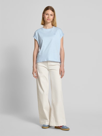 OPUS T-shirt met ronde hals, model 'Sparis' Lichtblauw - 1