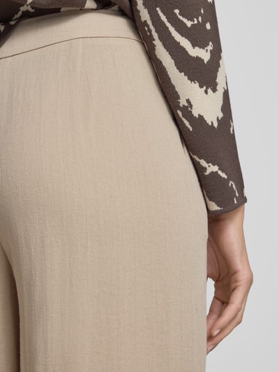 COMMA Hose aus Viskose-Mix mit Eingrifftaschen Sand 3