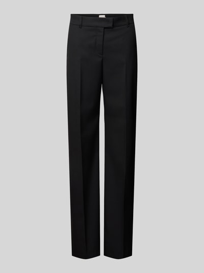 Brax Straight fit stoffen broek met viscose, model 'Maine' Zwart - 2