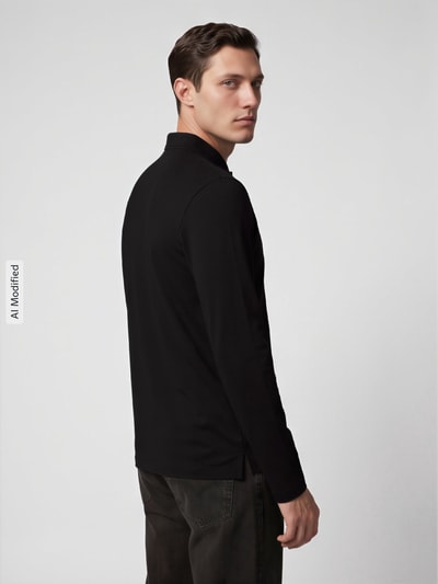 BOSS Green Poloshirt mit Logo-Patch Modell 'Pirol' Black 5