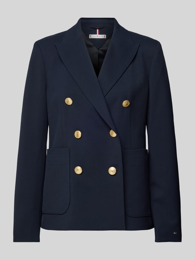 Tommy Hilfiger Blazer mit aufgesetzten Taschen Dunkelblau 2