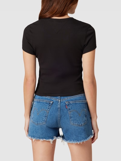 Tommy Jeans T-Shirt mit Label-Patch Black 5