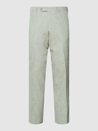 ATELIER TORINO Pantalon met linnen, model 'Cane' Lindegroen - 2